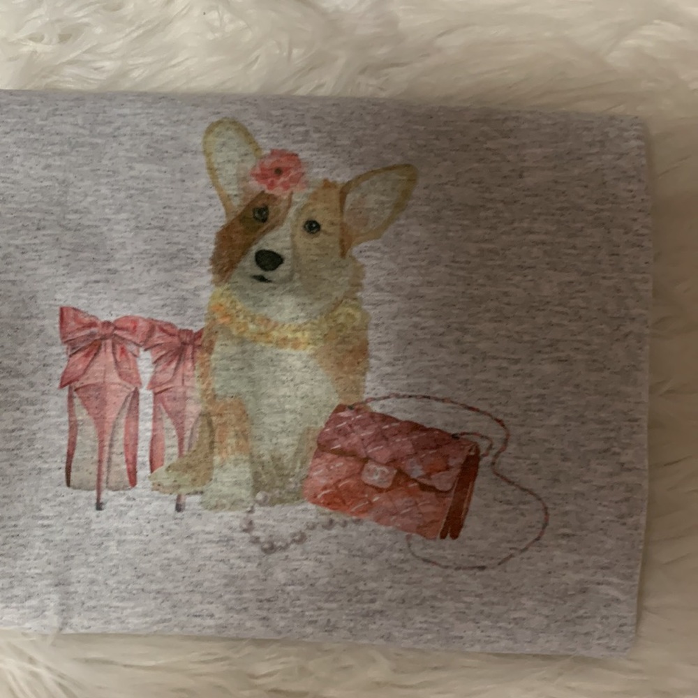 Brand new unisex fashion corgi T-shirt